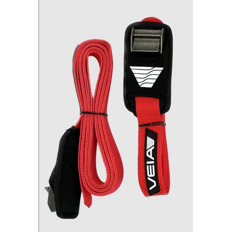 Transport SurfVeia Tie Down Strap 16.5′ / 5M (jeu de 2) – Rouge