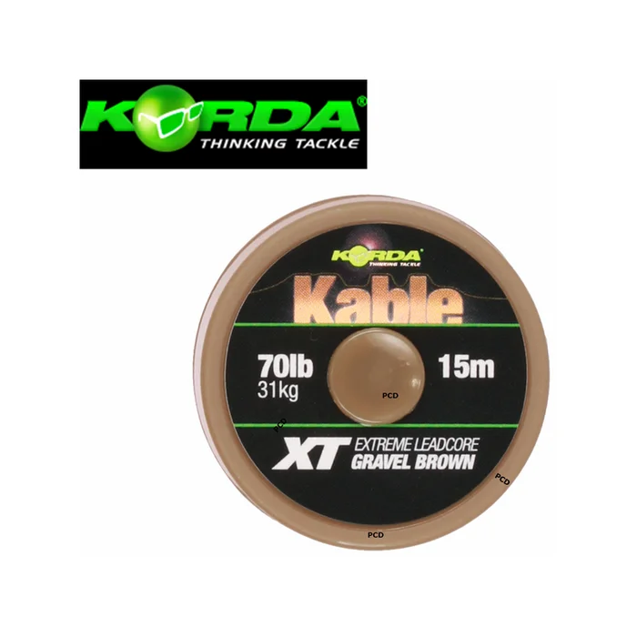TRESSE KORDA EXTREME LEADCORE 70LBS 15M VERTE