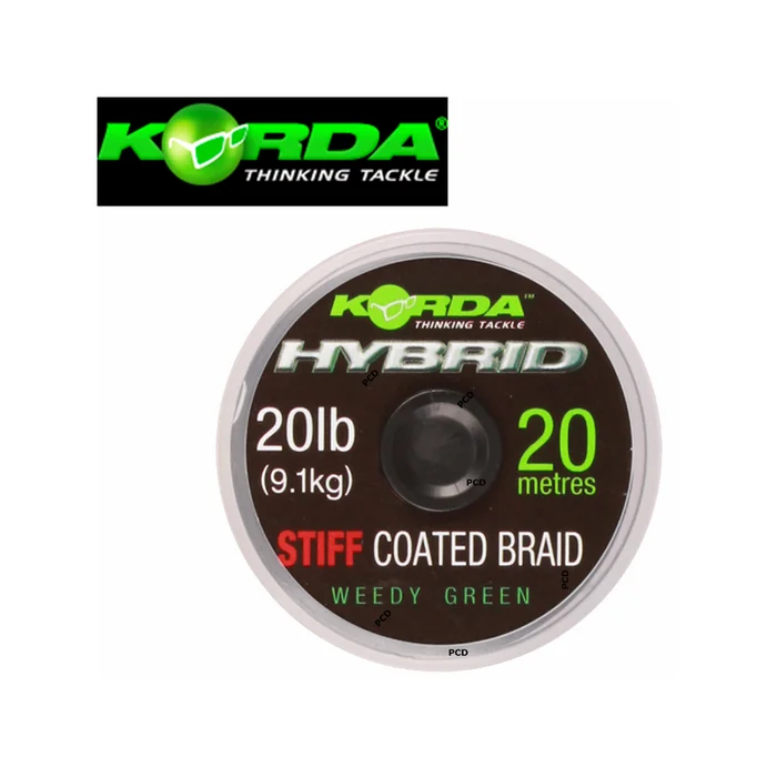 TRESSE KORDA HYBRID STIFF 20M VERT