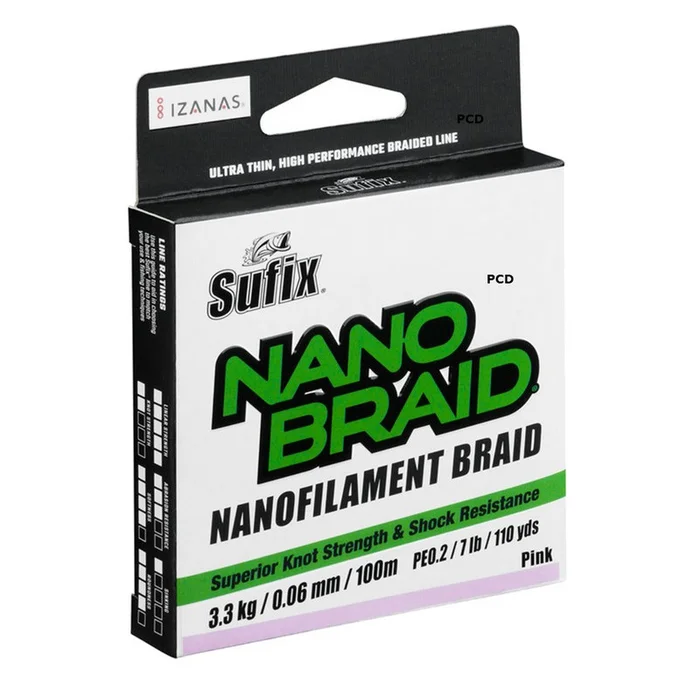 Tresse Nanobraid Sufix 100M Rose