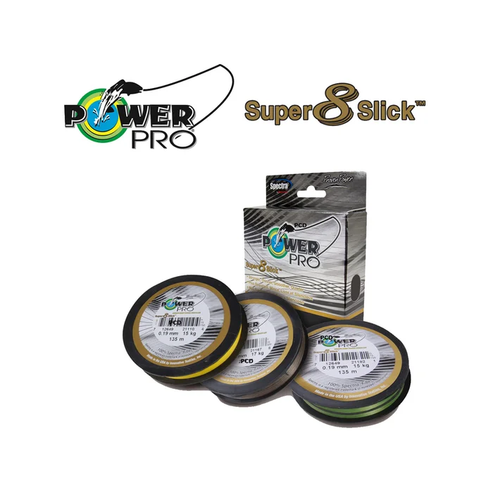 TRESSE POWER PRO SUPER 8 SLICK VERTE 275M