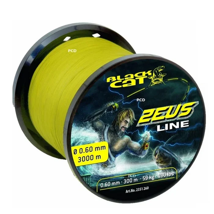 Tresse Silure Black Cat Zeus S-LINE Grande Bobine 3000M