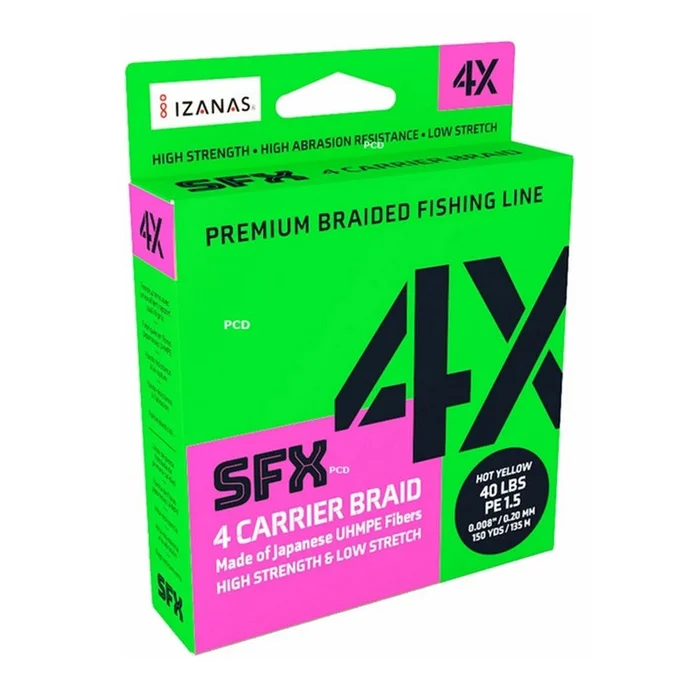 Tresse Sufix SFX 4 Hot Yellow 3200M