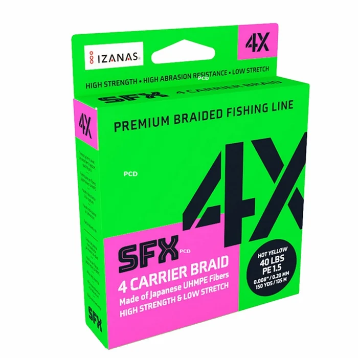 Tresse Sufix Sfx 4x Hot Yellow 135m