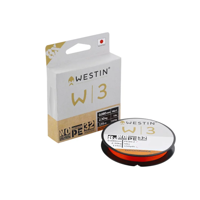 Tresse Westin W3 8 Braid Dutch Orange 135m