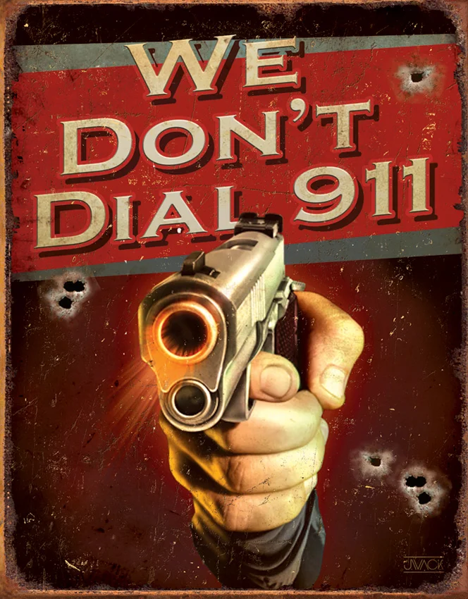 TSN1815 – Affiche Metallique Dont Call 911