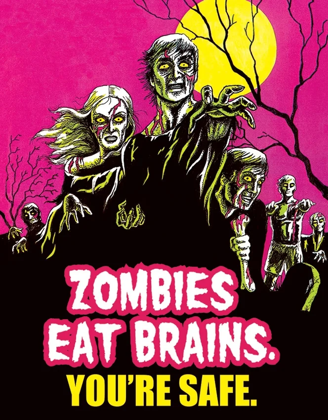 TSN1915 – Affiche Metallique Zombies eat brains