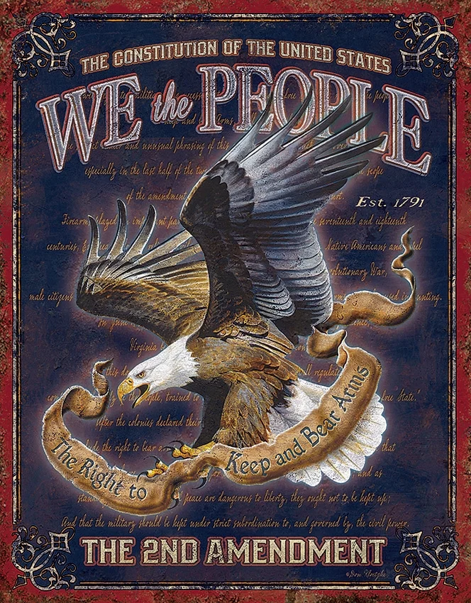 TSN1992 Affiche Metallique We The People