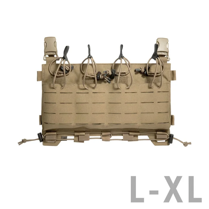 TT CARRIER MAG PANEL LC M4 – Panneau frontale MOLLE- Lasercut avec 4 porte-chargeurs