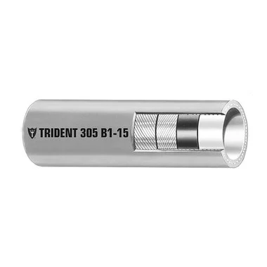 Tuyau de carburant pour hors-bord Trident Marine 5/16&Prime; avec revêtement barrière B1-15 conforme à l&rsquo;EPA – Gris – Vendu au pied