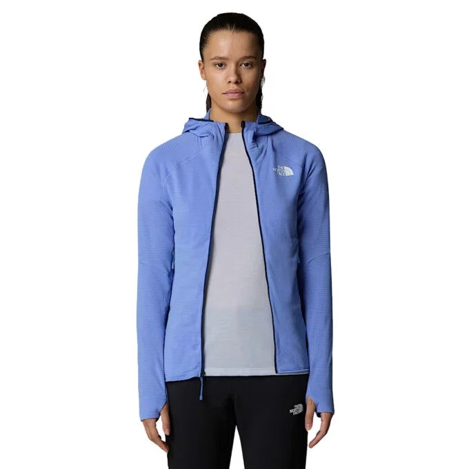 Veste a capuche d’alpinisme femme The North Face Bolt Polartec Power Grid – Virtual Blue/Estate Blue – Image 3