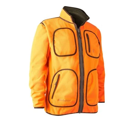Veste de chasse polaire Gamekeeper réversible orange Deerhunter – Image 3