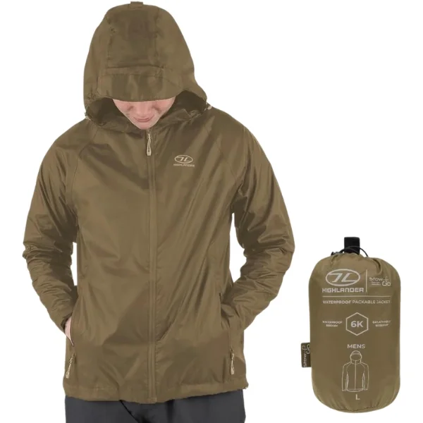 Veste de Pluie Imperméable et Légère – Highlander Stow & Go