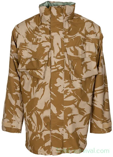 Veste de pluie softshell armée britannique avec capuche, Desert DPM