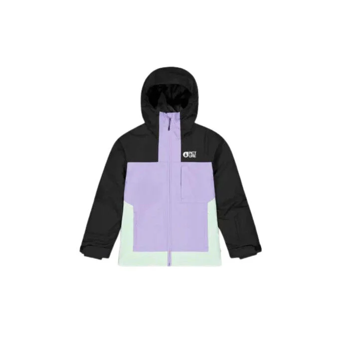 Veste de ski & snowboard enfant Picture SEADY – Blk Paisley Purp Siltgr