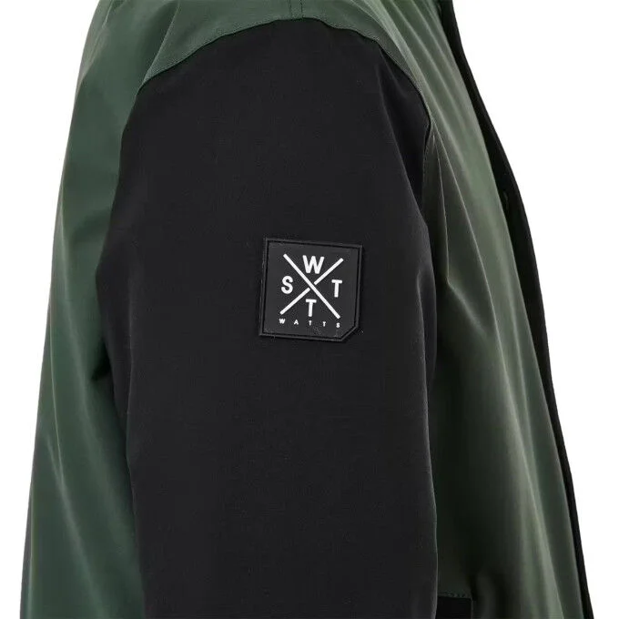 Veste de ski Unisexe Watts Fakie – Forest Green/Orange – Image 4