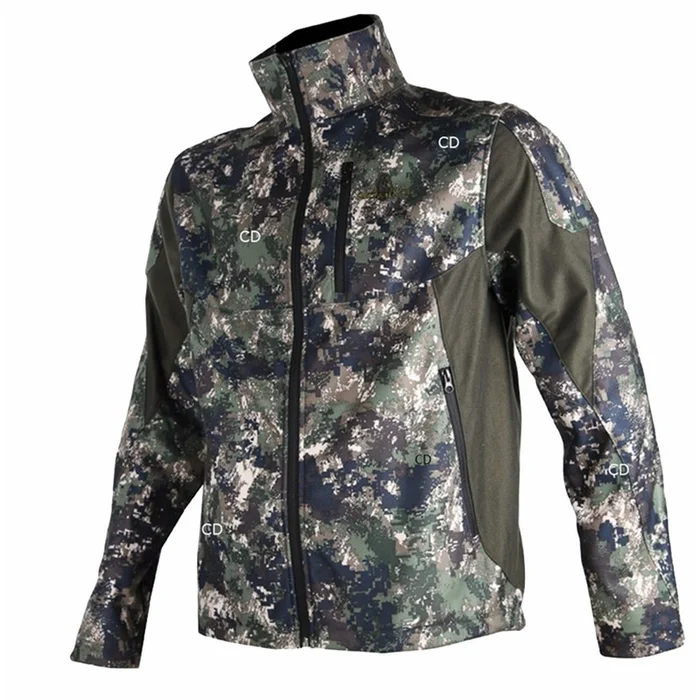 Veste Homme Somlys Softshell Silentek Camo Pixels Vert 406