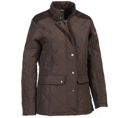 Veste matelassée femme Edinburgh marron PERCUSSION