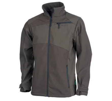 Veste outdoor Softshell kaki TREELAND