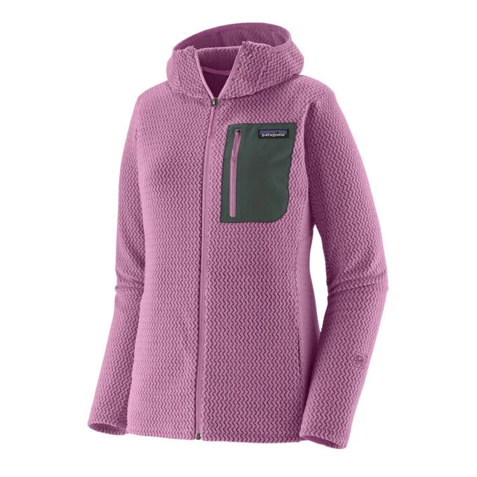 Veste polaire a capuche Femme Patagonia R1 Air – Brisk Purple