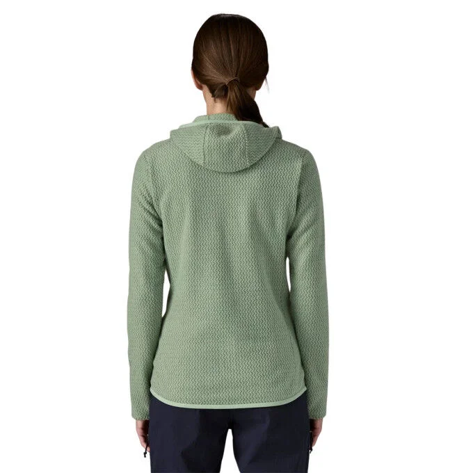 Veste polaire a capuche Femme Patagonia R1 Air – Ellwood Green – Image 3