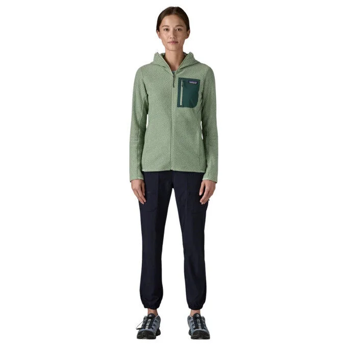 Veste polaire a capuche Femme Patagonia R1 Air – Ellwood Green – Image 4