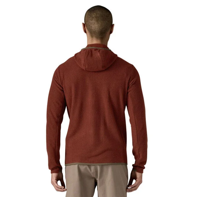 Veste polaire a capuche Homme Patagonnia R1 Air – Dried Vanilla – Image 3