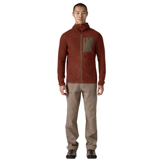 Veste polaire a capuche Homme Patagonnia R1 Air – Dried Vanilla – Image 4