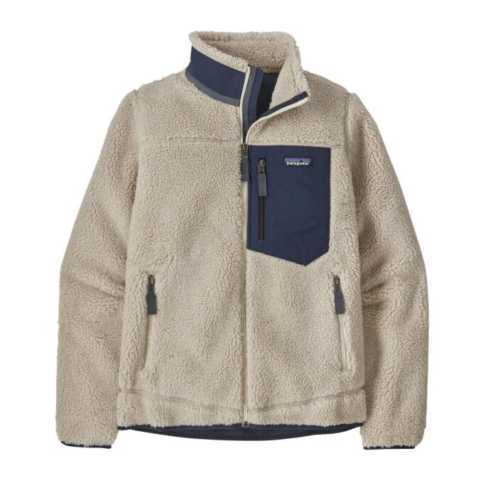 Veste polaire Femme Patagonia Retro-X – Natural w/New Navy
