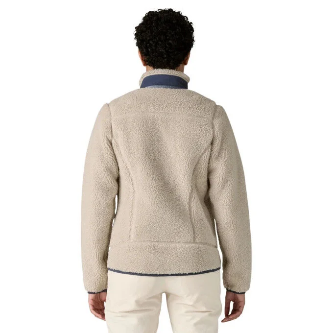Veste polaire Femme Patagonia Retro-X – Natural w/New Navy – Image 3