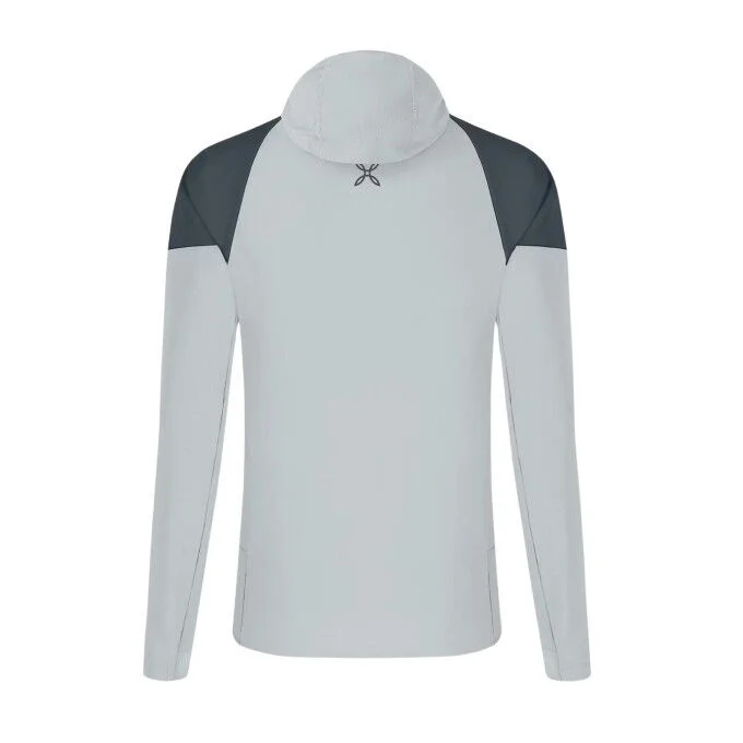 Veste polaire homme Montura Spitze – Quiet grey/orange – Image 2