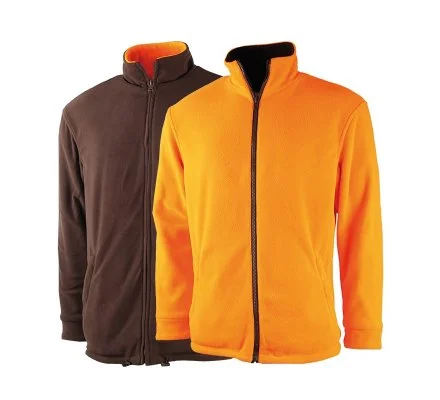 Veste polaire réversible orange /marron Treeland