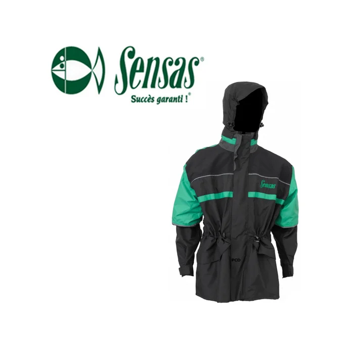 VESTE SENSAS GORE-TEX NOIRE ET VERTE HAKLON HUNT