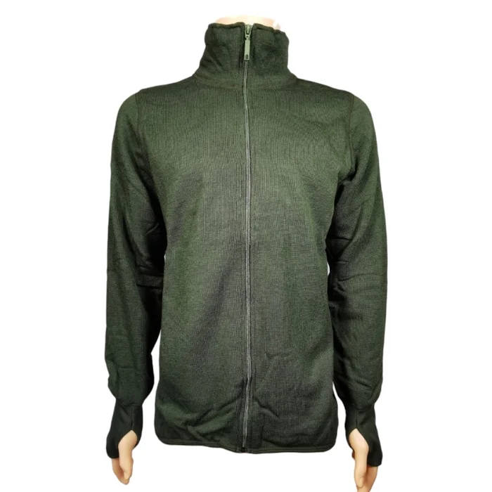 Veste Ullfrotté militaire zippée 400 g