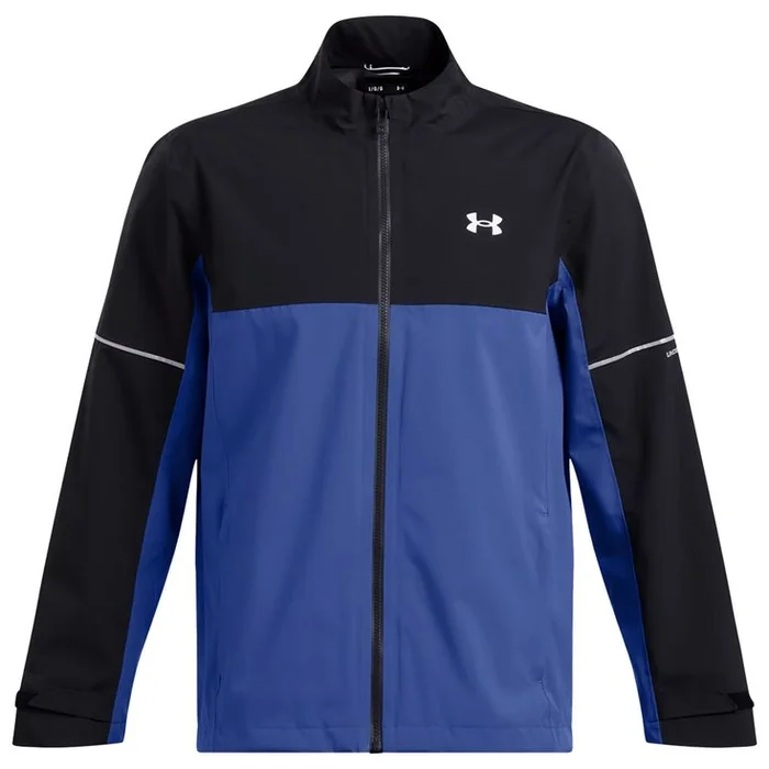 Veste Under Armour Drive Rain Jacket Black Tech Blue Metallic Silver