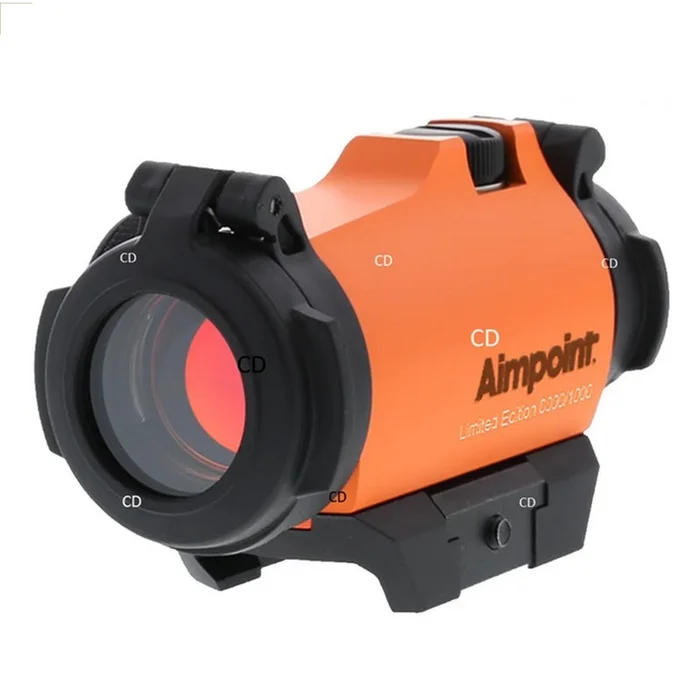Viseur Aimpoint Micro H2 2MOA Blaze Orange Avec Embase Et Casquette