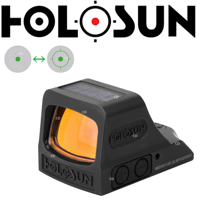 Viseur Holosun HE508T Corps Titane Point Vert