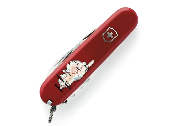 VN 1.3603.13 VICTORINOX SPARTAN ROUGE CARTE DE LA CORSE
