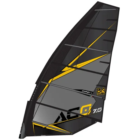 Voiles Windsurf Slalom/RacePoint Seven AC-0 Racing No Cam Black 2024