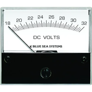 Voltmètre analogique CC Blue Sea 8240 – Cadran de 2-3/4″, 18-32 volts CC