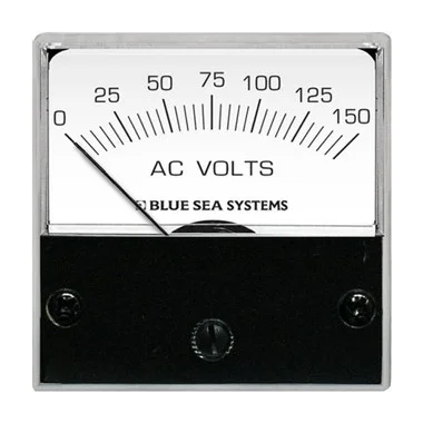 Voltmètre micro analogique CA Blue Sea 8244 – Face de 2″, 0-150 volts CA