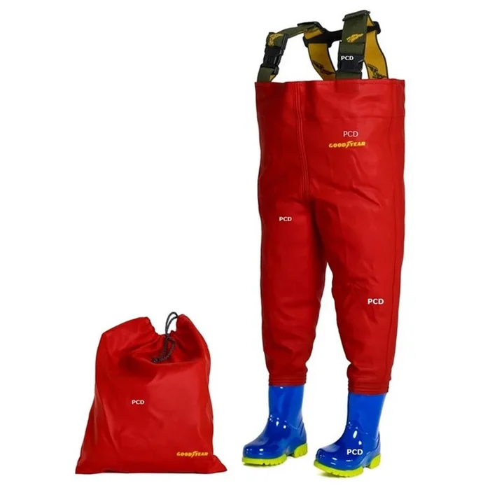 Waders Enfant Kidsplay Rouge Bottes Marin Good Year