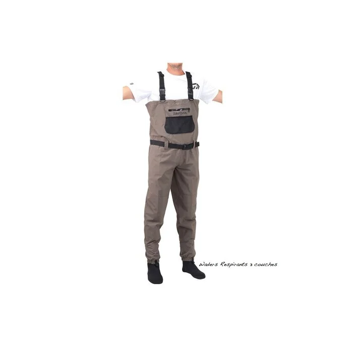 Waders Respirants Daiwa 3 Couches Chausson neoprene