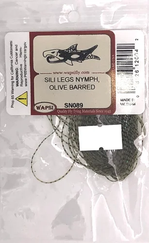 Wapsi Sili Legs Nymph- Olive Barred