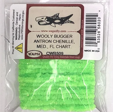 Wapsi Wooly Bugger Antron Chenille Medium – Fl. Chartreuse