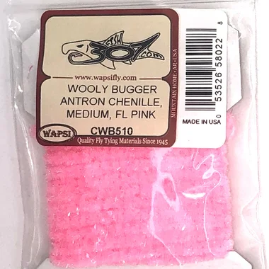 Wapsi Wooly Bugger Antron Chenille Medium – Rose fluo
