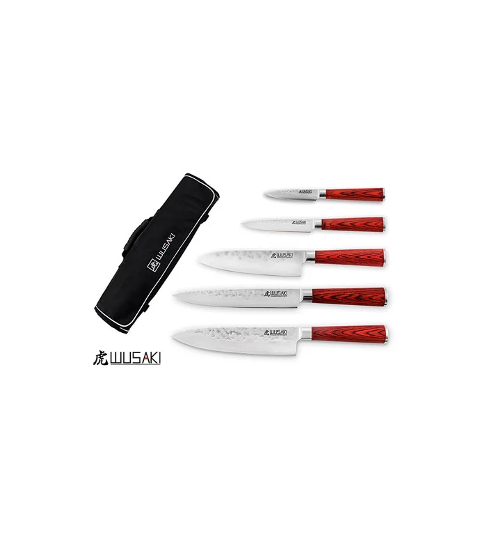 Wusaki Pakka  Trousse 5 couteaux Pakka 0 cm