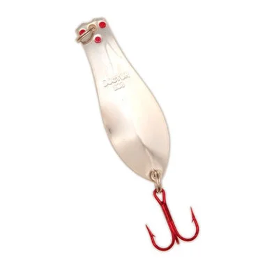 Yellow Bird – Cuillère Doctor Premium avec hameçons LazerSharp rouges en nickel (PM101) – 4,5″ 1 3/16 oz