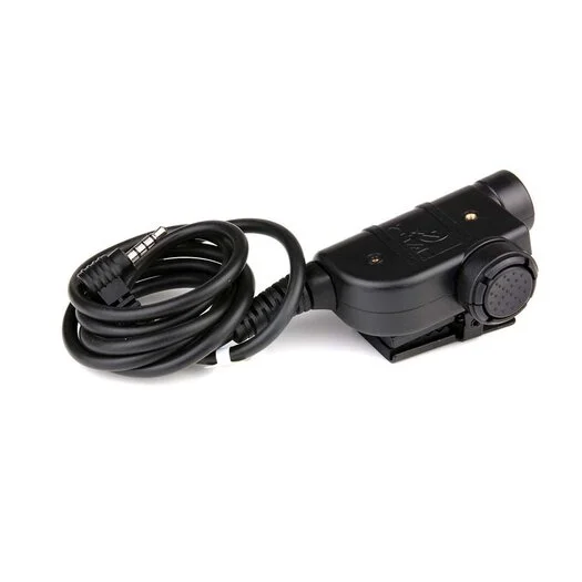 Z-Tactical Z125 U94 PTT adaptateur de casque Nato jack / connecteur 1-pin Yaesu