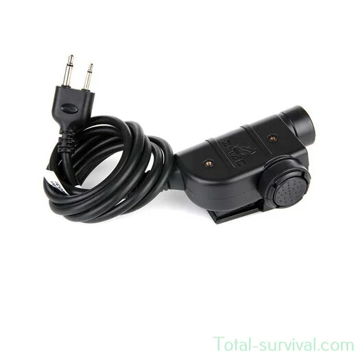 Z-Tactical Z125 U94 PTT adaptateur de casque Nato jack connecteur 2-pin Icom